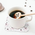 thumbnail image 5 of Lsque Cute Poodle Dog Pattern 4" Drink Coasters Set of 4, PVC Leather Absorbent Coasters, Table Coaster Set Decorative Coffee Cup Coasters Housewarming Gift -Square, 5 of 6