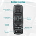 thumbnail image 3 of Interruptor de ventanilla eléctrica principal Unique Bargains para Dodge Journey 2017 2018 2019 68307001AA negro, 3 of 9