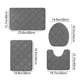 thumbnail image 3 of Set de alfombrillas de baño de espuma modernas de 4 piezas | Respaldo antideslizante de goma antideslizante de terciopelo suave | Alfombras de baño absorbentes de agua de secado rápido | 38x42cm a, 3 of 7