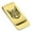 Gold, variant on Stainless Steel Geometric Polygon Squirrel Animal Classic Slim Money Clip Credit Card Holder