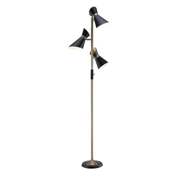 LS-83138-Lite Source-Jared - 3 Light Floor Lamp-70 Inches Tall and 22 Inches Wide