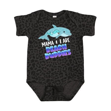 

Inktastic Mama and I Are Beach Buddies Cute Dolphins Gift Baby Boy or Baby Girl Bodysuit