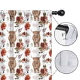 thumbnail image 4 of Blackout Kids Curtains,Flower and Highland Cow Childrens Insulated Curtains Set Of 2,Bedroom Essentials,Toddler Room Decor 42"x54"(106x137cm), 4 of 4