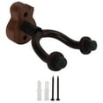 thumbnail image 3 of Accesorios para guitarra, colgador de pared para guitarra, gancho para guitarra negro, colgador de montaje en pared para guitarra de nogal negro, funcionalidad de alta precisión, 3 of 8