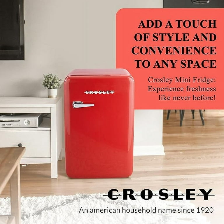 Crosley Classic Series 3.2 Cuft 1-Door Compact Refrigerator, Retro