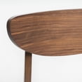 thumbnail image 6 of GDF Studio Cedric Mid Century Modern Fabric Upholstered Counter Height 3 Piece Bistro Set, Light Beige and Walnut, 6 of 13