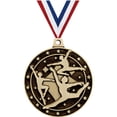 thumbnail image 1 of Male Dance Medals, 2" Gold Diecast Male Dance Medal Award 10 Pack, 1 of 2