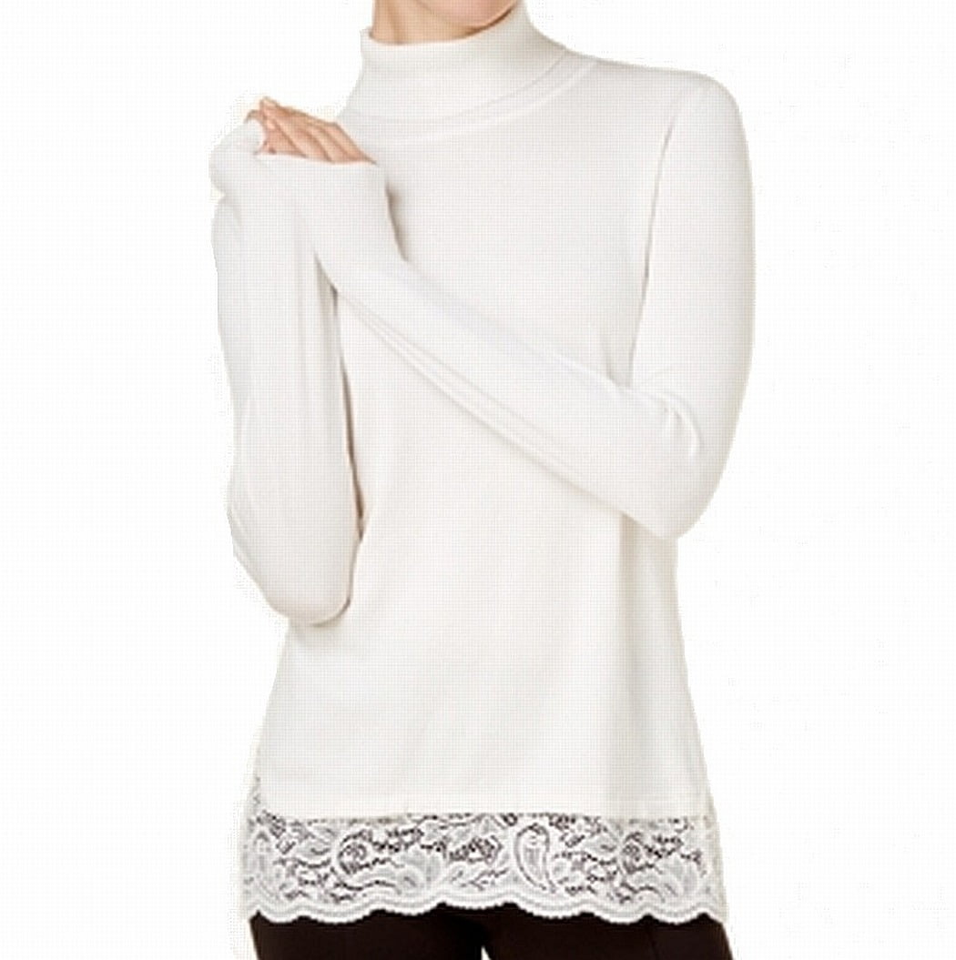 Cable \u0026 Gauge Womens Medium Lace Hem 