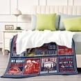 thumbnail image 6 of Football Blanket Football Fan Gifts for Men Women Kids Football Team Fans Blanket Super Cozy Soft Lightweight Travel Throw Blanket for Living Room 50" X 40", 6 of 6