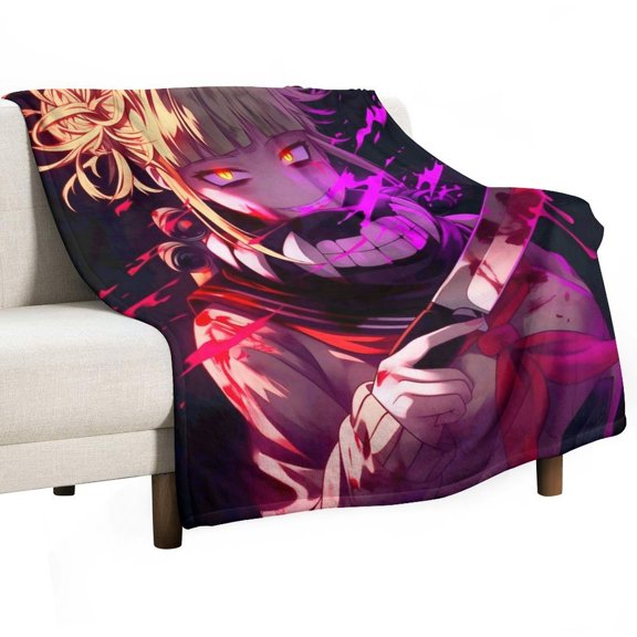 My Hero Blanket Academia Flannel Throw Blankets Soft Pile Cozy Plush Throw Blanket for All Seasons, 3D Printed Warm Blanket for Sofa Beds Home Decor