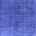 thumbnail image 1 of Ahgly Company Machine Washable Indoor Square Oriental Blue Industrial Area Rugs, 4' Square, 1 of 4