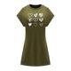 thumbnail image 1 of Vestido de verano para mujer, vestido sencillo de cuello redondo a la moda para el trabajo, aniversario femenino L, 1 of 7