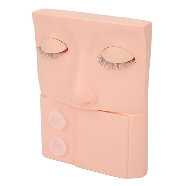 Maniquí de extensión de pestañas, cabeza de maniquí de pestañas reemplazable, cabeza de maniquí de maquillaje, diseño aerodinámico