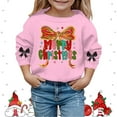 thumbnail image 2 of MEZZALL Child Christmas Print Girls Casual Crewneck Sweatshirt Festive Holiday Tops For Toddlers And Youth Leisure Long Sleeve Winter Dailywear, 2 of 4