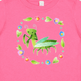 thumbnail image 4 of Inktastic Praying Mantis with Flowers and Leaves Boys or Girls Baby T-Shirt, 4 of 5