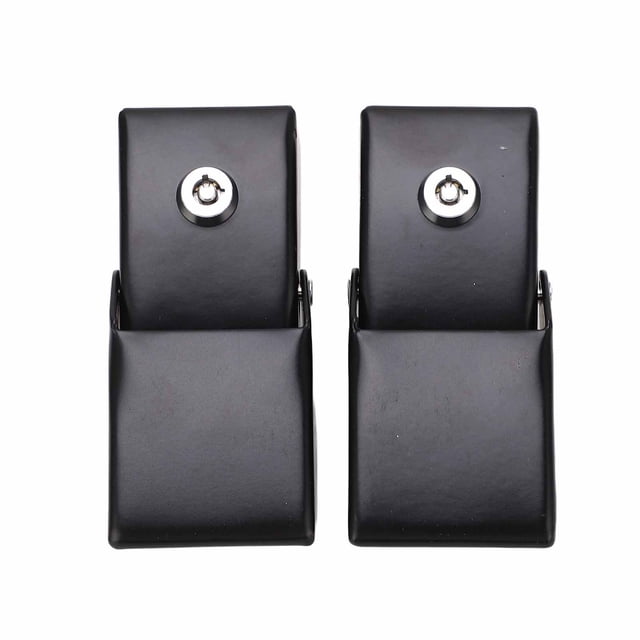 Hood Lock - Kit de pestillos antirrobo para capó con cierre de metal con llaves para JK 2007-2017