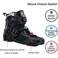 thumbnail image 4 of SKTYEE Patines en línea profesionales para mujeres y hombres, patines de alto rendimiento para adultos, cómodos patines de carreras de velocidad transpirables con forro lavable, principiante, negro (n, 4 of 5