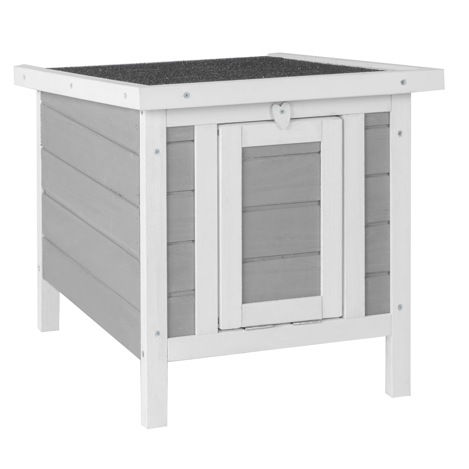 Pefilos 20 Inch Wooden Rabbit Hutch Waterproof Pet Bunny Cages for Outdoor Small Animal House Habitat, Gray Pefilos 20 Inch Wooden Rabbit Hutch Waterproof Pet Bunny Cages for Outdoor Small Animal House Habitat, Gray
