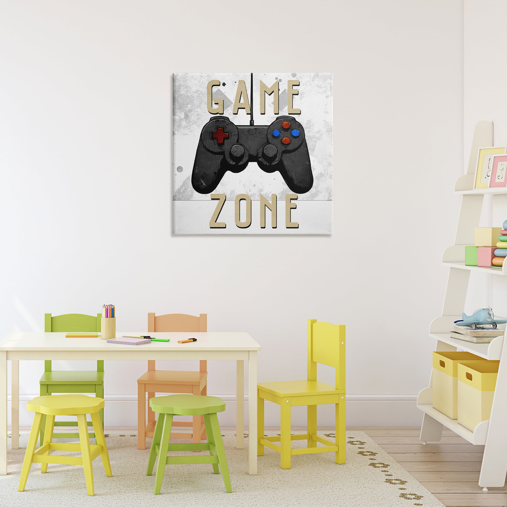 Stupell Industries Game Zone Control Canvas Wall Art, design by Kim Allen