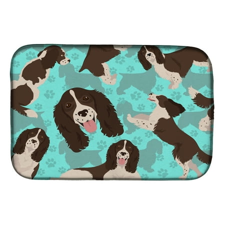 

Liver English Springer Spaniel Dish Drying Mat 14 in x 21 in