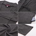 thumbnail image 5 of HN Women's Plus Size Comfy Loungewear 3/4 Sleeve V-Neck Bathrobe Robe Sleepwear Nightgown, 5 of 10