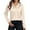 Gold, variant on Admvng Women Blouses New Long Sleeve Lapel Button Solid Color Satin Casual Shirt S-2XL