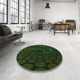 thumbnail image 4 of Ahgly Company Machine Washable Indoor Rectangle Transitional Night Black Area Rugs, 4' x 6', 4 of 7