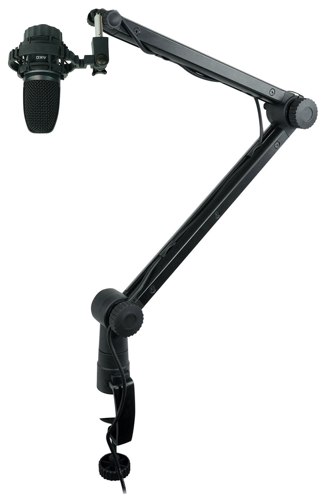 AKG C3000 Large Diaphragm Studio Recording Condenser Microphone+Pro Boom Arm