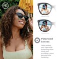 thumbnail image 4 of Lentes de Sol Polarizados Knockaround Deja Views para Mujer en Azul, 4 of 8