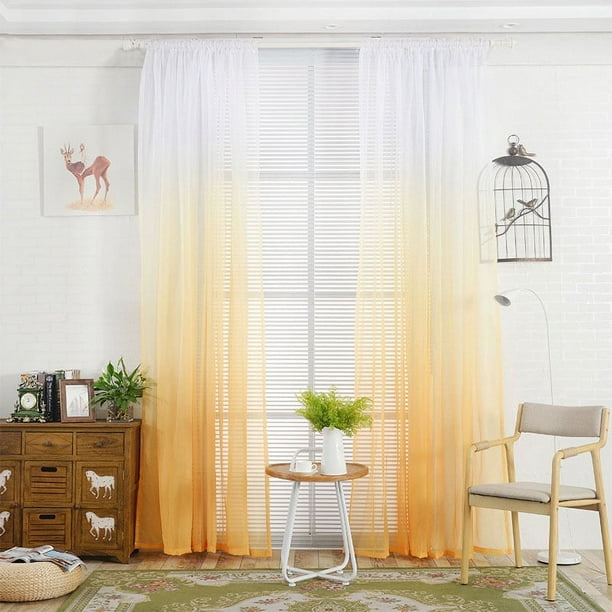 Nvzi Cortinas transparentes con textura, paneles transparentes que aportan privacidad,sala de estar, patio, puerta de vidrio (2 piezas, 78,7 x 39,3 pulgadas, A46)