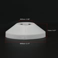 thumbnail image 5 of Uxcell 25mm PP Radiator Escutcheon Water Pipe Cover Decoration White 10 Pack, 5 of 6