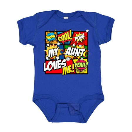 

Inktastic My Aunt Love Me Gift Baby Boy or Baby Girl Bodysuit