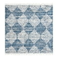 thumbnail image 3 of Unique Loom Serenity Shag Collection Area Rug - Soufriere (7' 10" Square Blue/Ivory), 3 of 12