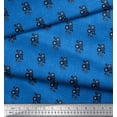 thumbnail image 2 of Soimoi Velvet Fabric Dot & Floral Artistic Decor Fabric Printed Yard 58 Inch Wide, 2 of 5
