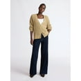 thumbnail image 3 of Scoop Women's Oversized Ribbed Cardigan Sweater, Midweight, Sizes XS-XXL, 3 of 5