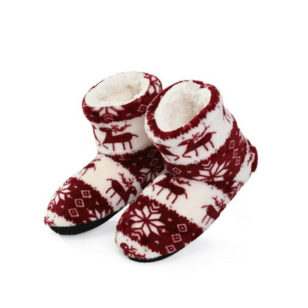 

Lacyhop Women s Memory Foam Ankle Booties Slippers Comfy Plush Lining