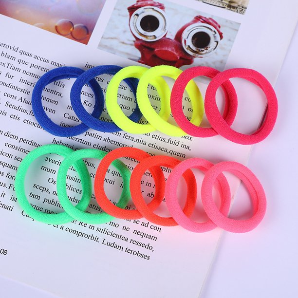 Set de 100 Lazos del pelo del bebé, Gomas elásticas de colores, lazos para el cabello para niños pequeños bebés
