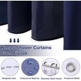 thumbnail image 5 of 15 Pcs Navy Blue Bathroom Sets Complete with Shower Curtain Set, Non-Slip Rug and Bath Mat, Blue Bathroom Decor Set with Shower Curtain and Rugs and Accessories for Home Decor/Housewarming, 5 of 5