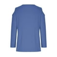 thumbnail image 6 of Chbgutlmr 3/4 Length Sleeve Womens Tops Dressy Casual Cold Shoulder Comfy Loose Fashion Shirts Blouses, 6 of 6