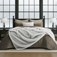 thumbnail image 6 of EVERGRACE Luxury Faux Fur Throw Blanket, Soft Fluffy Faux Mink Blankets for Bed, Couch, Sofa, Thick Cozy Plush Warm Fur Throws with Reversible Velvet, Frosted White Wolf, 50"x60", 6 of 8