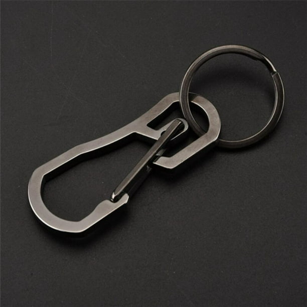 Promotion Clearance Titanium Heavy Duty Carabiner Keychain EDC Quick  Release Hooks With Titanium Key Ring