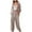 Khaki, variant on Aofany 2 Piece Outfits for Women Shirt Sets Long Sleeve Button Down Oversized Shirts and Pants Fall Lounge Two Piece Sets