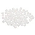 thumbnail image 1 of Unique Bargains 6mm Acrylic Beads for Jewelry Making, 300 Pack Acrylic Round Beads for Bracelets Style 1, White AB Color, 1 of 5