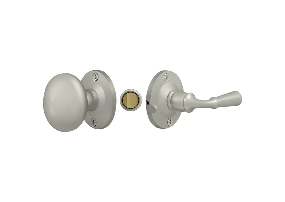 Deltana SDL980U15 Tubular Screen Door Handleset With Round Rosette Satin Nickel