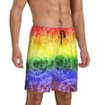 thumbnail image 2 of Naloa Colorful Tie Dye Men's Short Pajama Pants, Pj Shorts, Lounge Comfort Shorts-3X-Large, 2 of 6