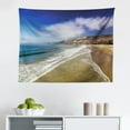thumbnail image 1 of Big Sur Tapestry, Panoramic Photo of Ragged Point Southern Coast Mountains Ocean and Trees Cali, Fabric Wall Hanging Decor for Bedroom Living Room Dorm, 2 Sizes, Multicolor, by Ambesonne, 1 of 1