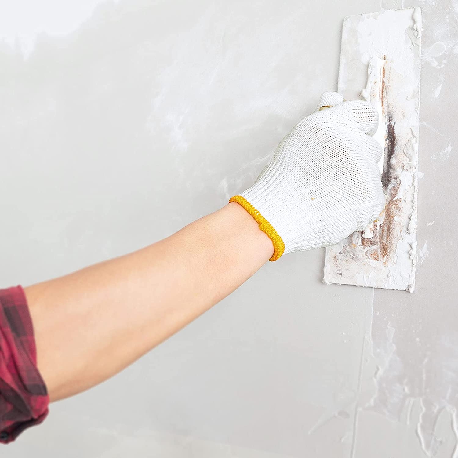 EvridWear 10 Pairs White Cotton Polyester Work Gloves photo 5