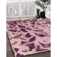 thumbnail image 3 of Ahgly Company Machine Washable Indoor Rectangle Abstract Pink Daisy Pink Area Rugs, 7' x 10', 3 of 7