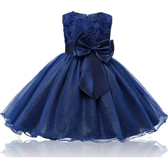 Princess Poofy Flower Girls Dresses Birthday Party Cosplay Wedding Pageant Party Dress-Up