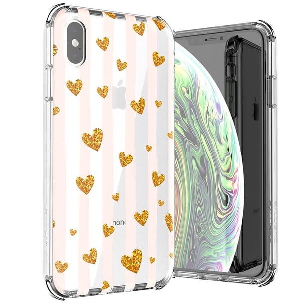 Funda BALLISTIC Jewel Mirage para iPhone Xs/X Corazones uso rudo